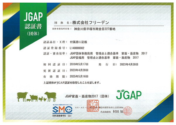 JGAP認定団体認証