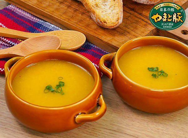 香味野菜でポタージュ